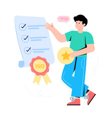 Modern technology illustration in flat style 