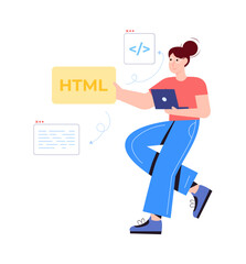 Check this flat illustration of business meeting 