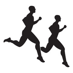 man running icon vector illustration