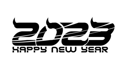 idea and concept think Creativity modern  2023 Happy New Year posters set. Design templates with  logo 2023 for celebration and season decoration. minimalistic trendy backgrounds 