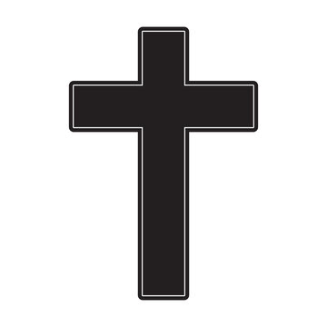 Religion cross icon . Vector illustration
