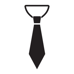 Necktie icon isolated on white background