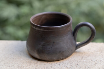       Ceramics, a ceramic product made with your own hands, made on a potter's wheel, a jug, a mug, clay. 