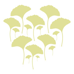 Cute lovely romantic floral golden flowers