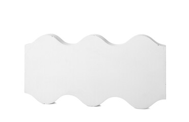 Decorative podium on white background