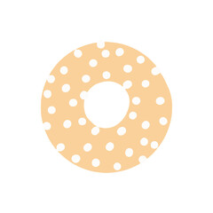 donuts with various toppings. tasty snack illustration to create a tempting design of food and beverage. simple elements for poster, menu, campaign, etc.