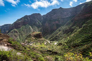 Fototapeta na wymiar Amazing View on Barranco de Guayadeque, Gran Canaria, Canary Island, Spain, Europe