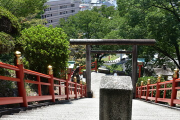 栃木県の名所　足利織姫神社　周辺の風景