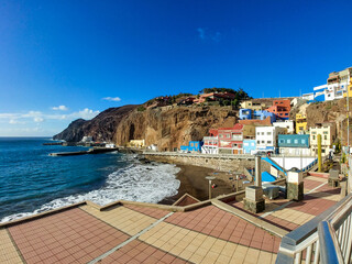 Fototapeta premium Puerto de Sardina - traditional fishing village in Grand Canary, Spain