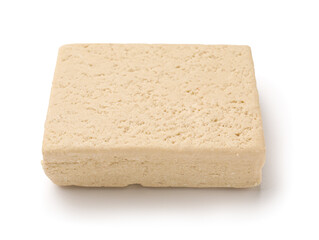 Tasty sesame halva on white background