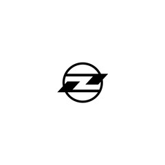 Z ZG Letter Initial logo Vector