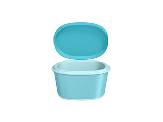 Transparent Empty Food Container Box Image