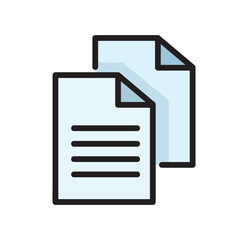 simple document icon. vector illustration 