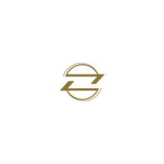 Z ZG Letter Initial logo Vector