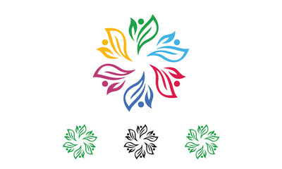 Fototapeta na wymiar Leaves logo vector