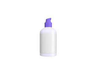 Transparent Skincare Bottle Image