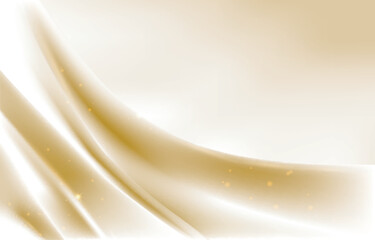 Gold White Background Abstract Golden Silk Fabric Texture