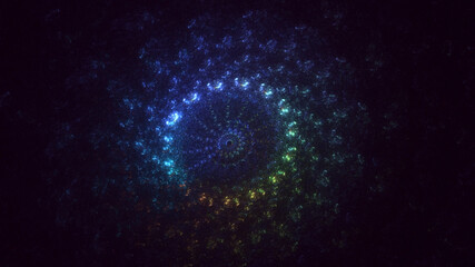 3D rendering abstract circle light background