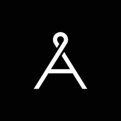 modern letter A logo design