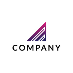 modern letter A logo design