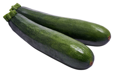 green natural organic zucchini vegetable isolated