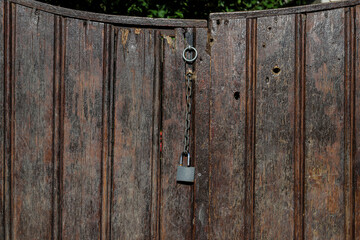 old wooden door