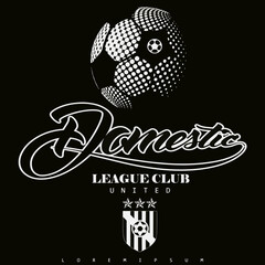 Football and soccer club vector logo template