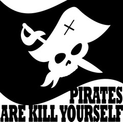 Pirate flag illustration