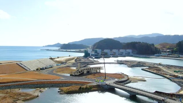陸前高田市 奇跡の一本松と震災遺構 旧 陸前高田ユースホステル１ 2019年12月撮影