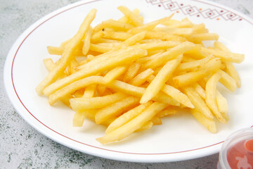 Freshly cooked French fries