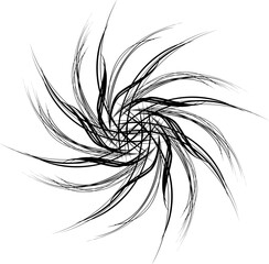 abstract black and white illustration
