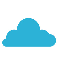 Flat minimal Cloud icon logo. Data cloud. Forecast