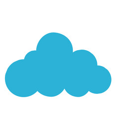 Flat minimal Cloud icon logo. Data cloud. Forecast