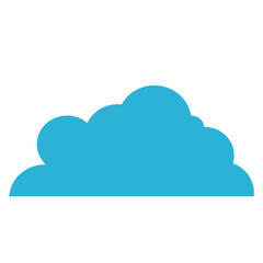 Flat minimal Cloud icon logo. Data cloud. Forecast