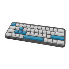 3d keyboard device icon illustration isolated