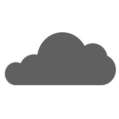 Flat minimal Cloud icon logo. Data cloud. Forecast