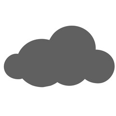 Flat minimal Cloud icon logo. Data cloud. Forecast