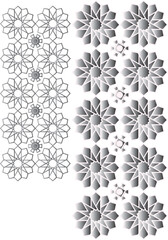 black and white pattern Vector Islamic Version