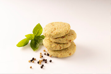 Vegan soy and lentil burgers