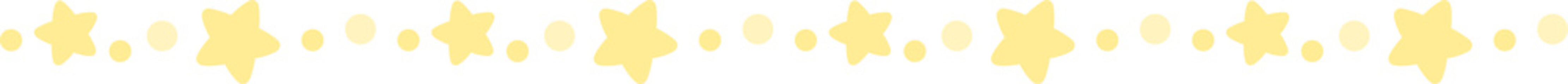 Cute pastel yellow star shape border. Flat design illustration.