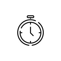 Clock, Timer, Time Dotted Line Icon Vector Illustration Logo Template. Suitable For Many Purposes.