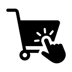 Web store shopping cart icon symbol sign with transparent background PNG © Evolvect