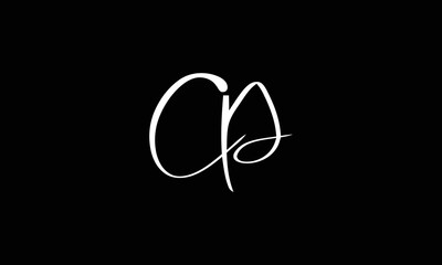 CP logo initial letter design template vector illustration
