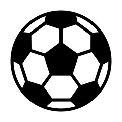 Fototapeta premium Soccer ball or football icon symbol sign with transparent background PNG