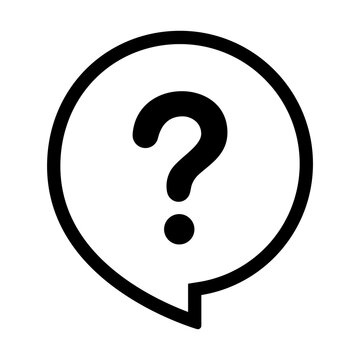 Help sign speech bubble. Question mark icon symbol sign with transparent background PNG