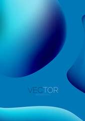 Fluid shapes vertical wallpaper background. Vector illustration for banner background or landing page