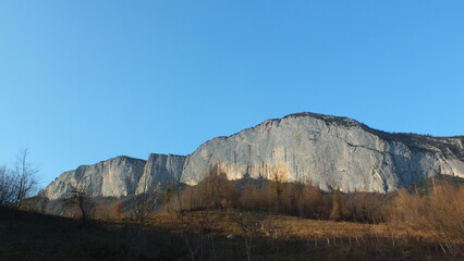 mountains in the morning