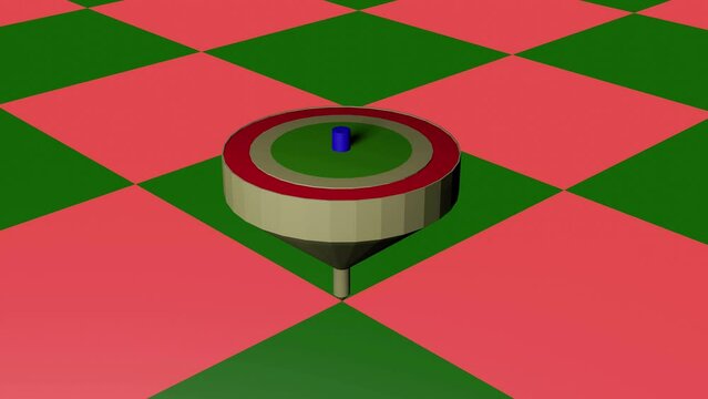 駒3D表現　背景市松模様