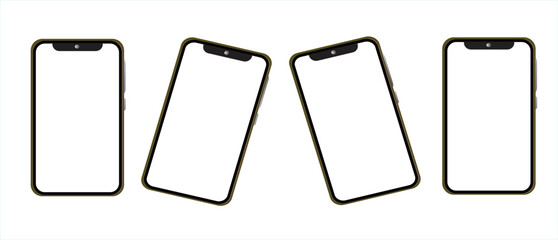 Smartphone vector image on white background.