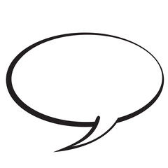 Empty cartoon comic cloud